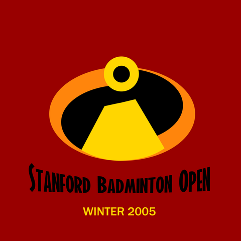 Stanford Badminton Open Shirt Design (2005)