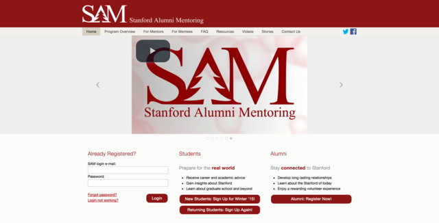 Stanford Alumni Mentoring (2014)